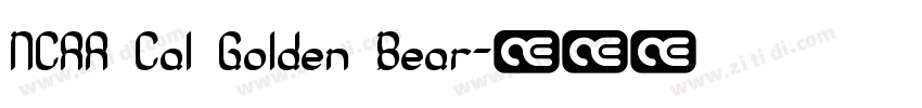 NCAA Cal Golden Bear字体转换
